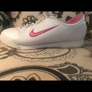 White and pink Nike Air Sneakers